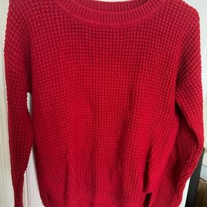 Very cute and cozy red sweater